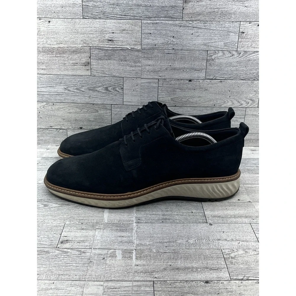 Ecco ST1 Hybrid Shoes Mens Sz 10-10.5 Nubuck Lace Up Comfort Dress Casual 836794